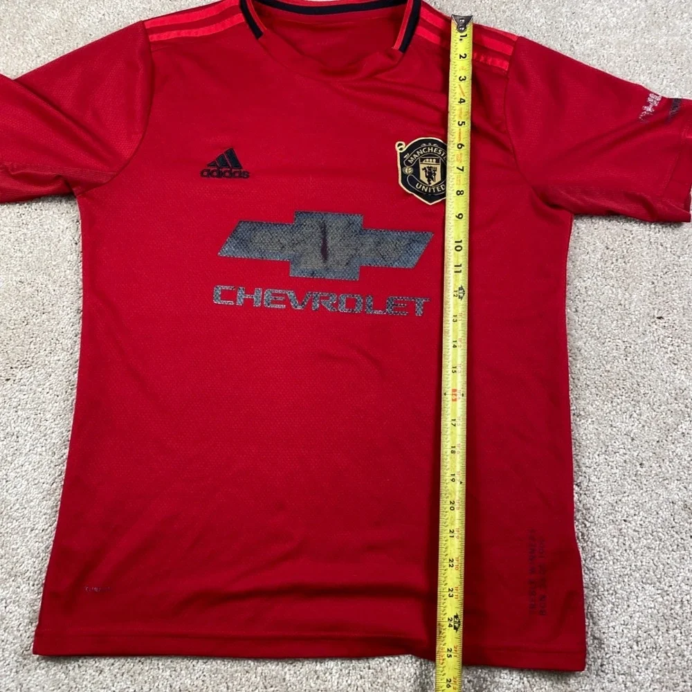Adidas Manchester United 2019-20 Home Jersey Red Treble Winners Mens Medium‎